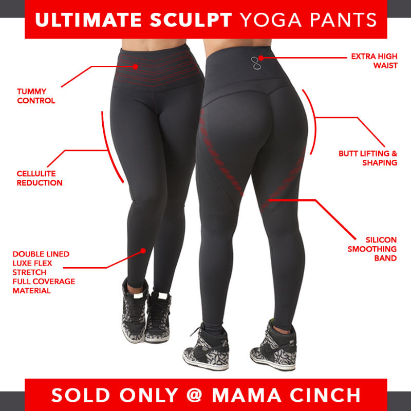 Cinched yoga pants online