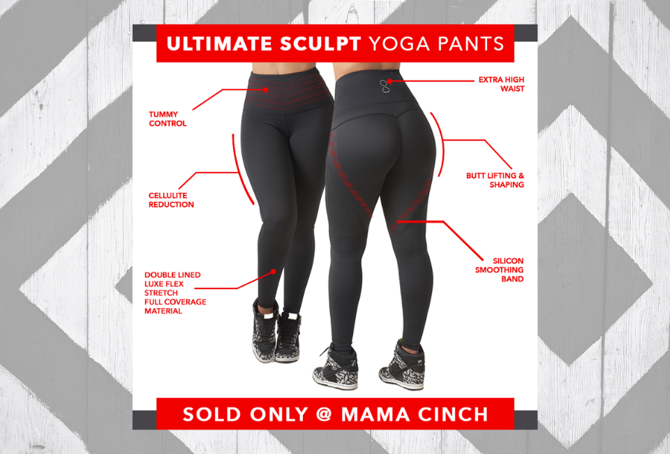 Mama Cinch Ultimate Sculpt Yoga Pant: Grey