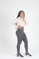 Mama Cinch "Ultimate Sculpt" Yoga Pant: Heather gray