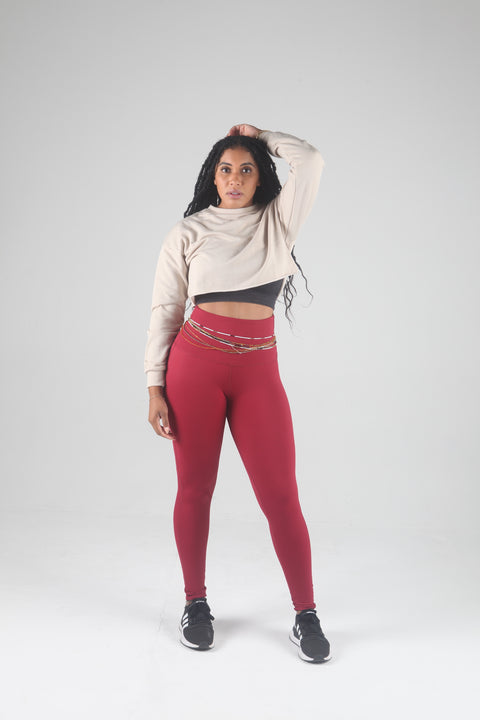 Mama Cinch "Ultimate Sculpt" Yoga Pant: Fuchsia