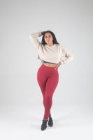 Mama Cinch "Ultimate Sculpt" Yoga Pant: Fuchsia