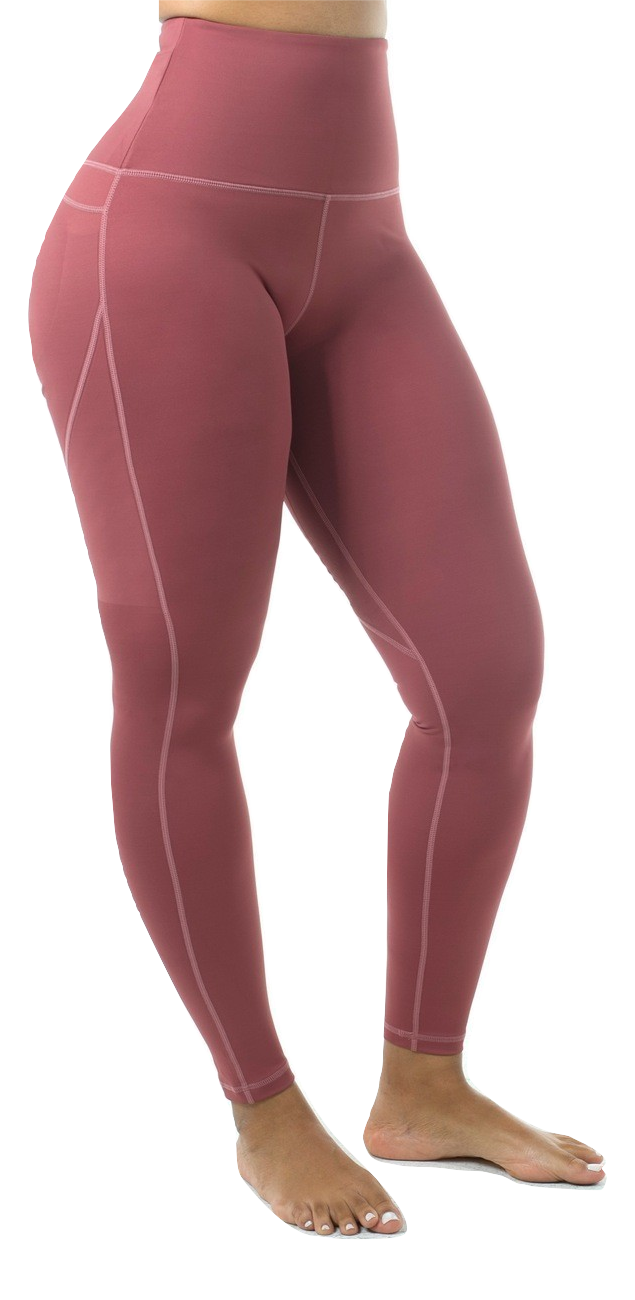 Women's Yoga Pants: Rose Pink, Workout Clothes