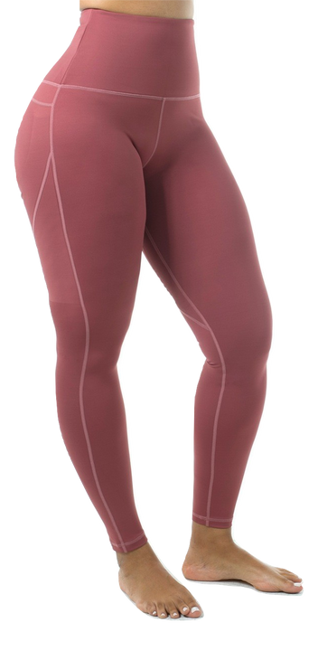 Mama Cinch  "Ultimate Sculpt" Yoga Pant: Rose Pink