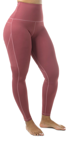 Mama Cinch  "Ultimate Sculpt" Yoga Pant: Rose Pink